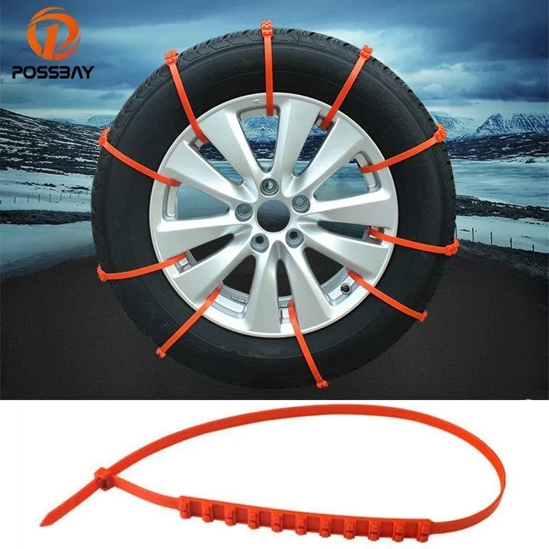 10x Autoreifen Reifengürtel Schneeketten Universal Mini Nylon Winterräder Rutschfestes Auto Rutschhemmend Straßenverkehrssicherheit im Freien