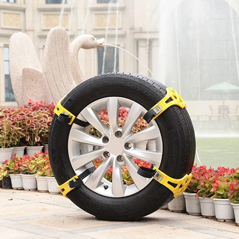 Schneeketten Universal Auto Für 165-265mm Reifen Winter Fahrbahn Sicherheit Reifen Ketten Klettern Schlamm Anti-Slip auto-styling