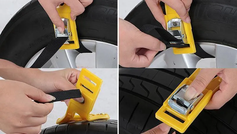 Schneeketten Universal Auto Für 165-265mm Reifen Winter Fahrbahn Sicherheit Reifen Ketten Klettern Schlamm Anti-Slip auto-styling