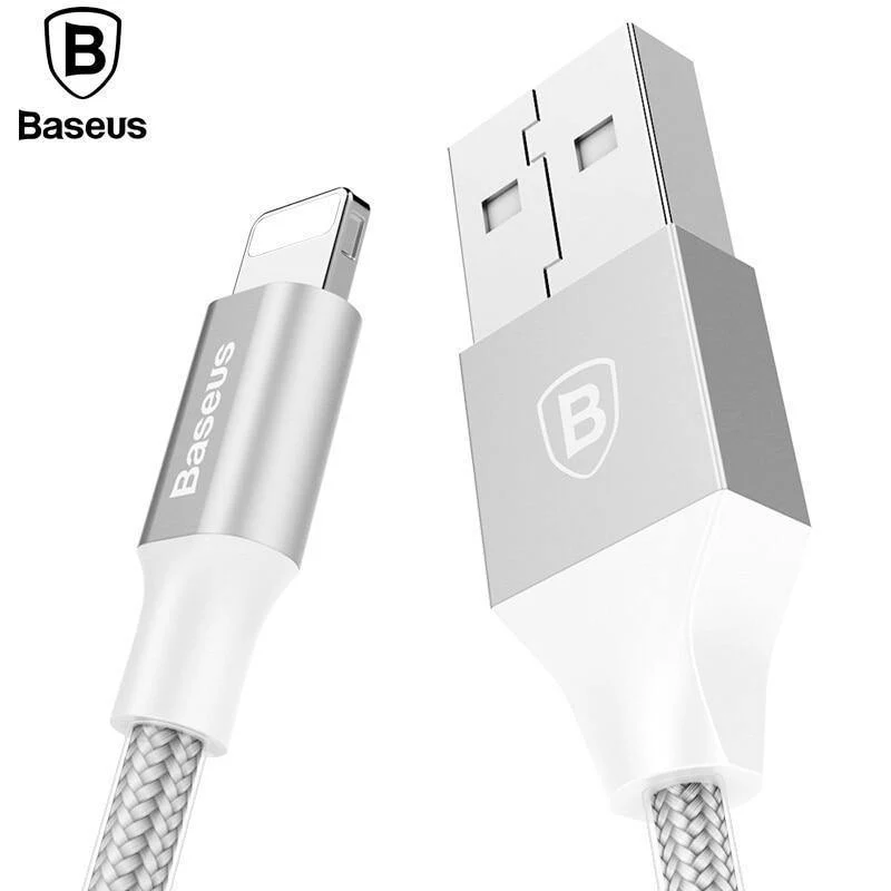 Baseus USB-Kabel für iPhone XS Max XR X 8 7 6 6s Plus 5 5S SE iPad Air Mini Schnellladeladegerät Datenkabel Handykabel