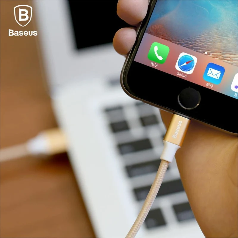 Baseus USB-Kabel für iPhone XS Max XR X 8 7 6 6s Plus 5 5S SE iPad Air Mini Schnellladeladegerät Datenkabel Handykabel