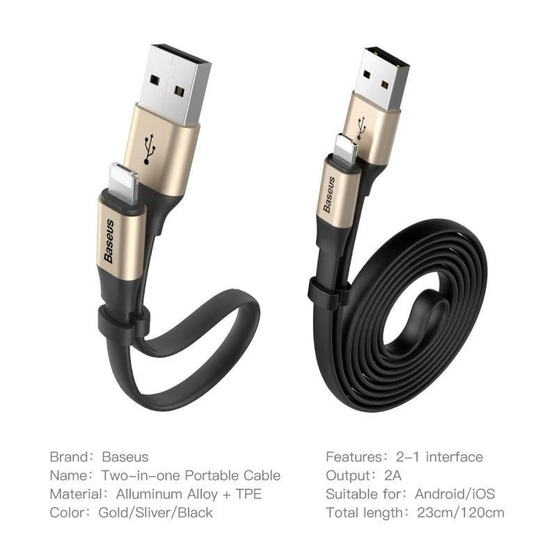 Baseus Reversible Micro USB Kabel Für iPhone X 8 7 6 6s 5 s Android Für Samsung HTC LG Schnelle daten Sync Ladegerät Handy Kabel