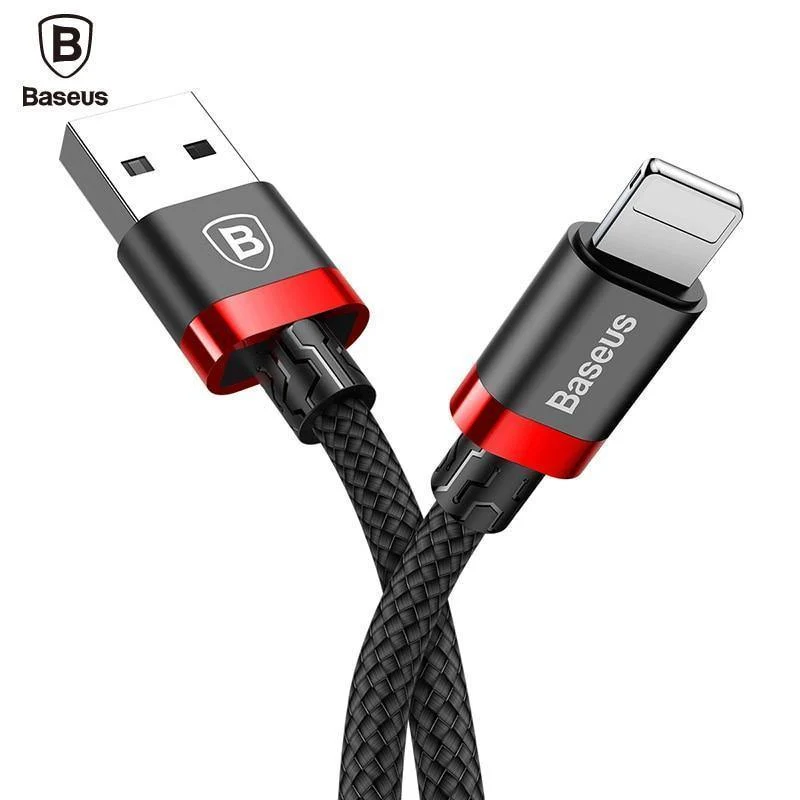 Baseus USB-Kabel für iPhone Xs Max Xr X 8 7 6 6s 5 5s se iPad Air Mini Schnelllade-Ladegerät Kabel Handykabel