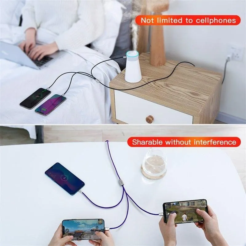 Baseus USB-Kabel für iPhone Xs Max X Xr 3 in 1 Micro-USB-Kabel Schnellladekabel USB Typ C Typ-C-Kabel Handykabel