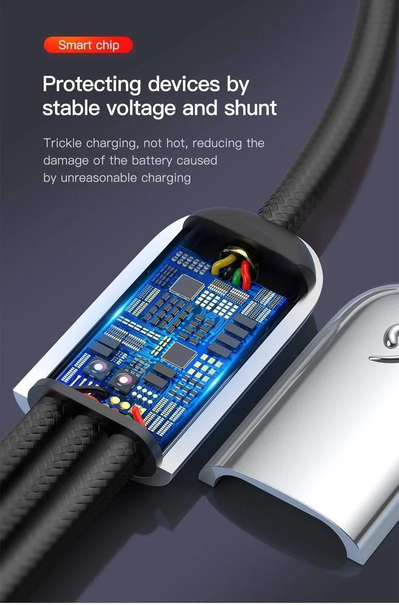Baseus USB-Kabel für iPhone Xs Max X Xr 3 in 1 Micro-USB-Kabel Schnellladekabel USB Typ C Typ-C-Kabel Handykabel