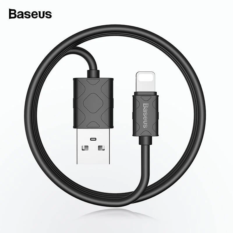 Baseus USB-Kabel für iPhone Xs Max Xr X 8 7 6 6S 5 5S SE iPad mini Ladeladegerät Kabeladapter Datenkabel für Mobiltelefone