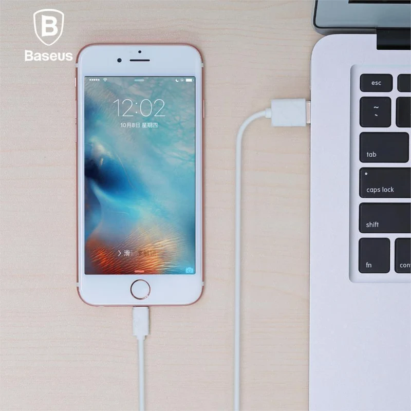 Baseus USB-Kabel für iPhone Xs Max Xr X 8 7 6 6S 5 5S SE iPad mini Ladeladegerät Kabeladapter Datenkabel für Mobiltelefone
