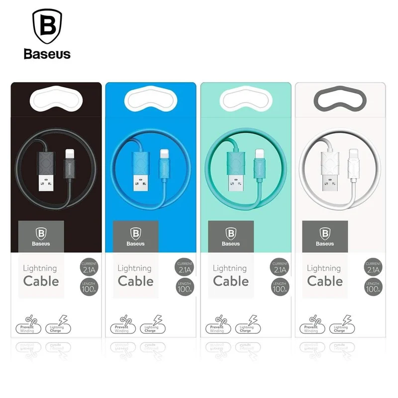 Baseus USB-Kabel für iPhone Xs Max Xr X 8 7 6 6S 5 5S SE iPad mini Ladeladegerät Kabeladapter Datenkabel für Mobiltelefone
