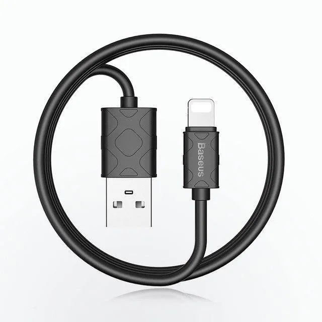 Baseus USB-Kabel für iPhone Xs Max Xr X 8 7 6 6S 5 5S SE iPad mini Ladeladegerät Kabeladapter Datenkabel für Mobiltelefone