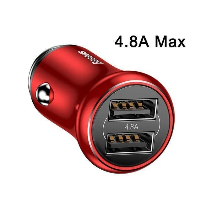 Baseus Quick Charge 3.0 USB-Autoladegerät QC QC3.0 Turbo-Schnelllade-Dual-Auto-USB-Ladegerät für iPhone Xs X Xiaomi Mi Mobiltelefon