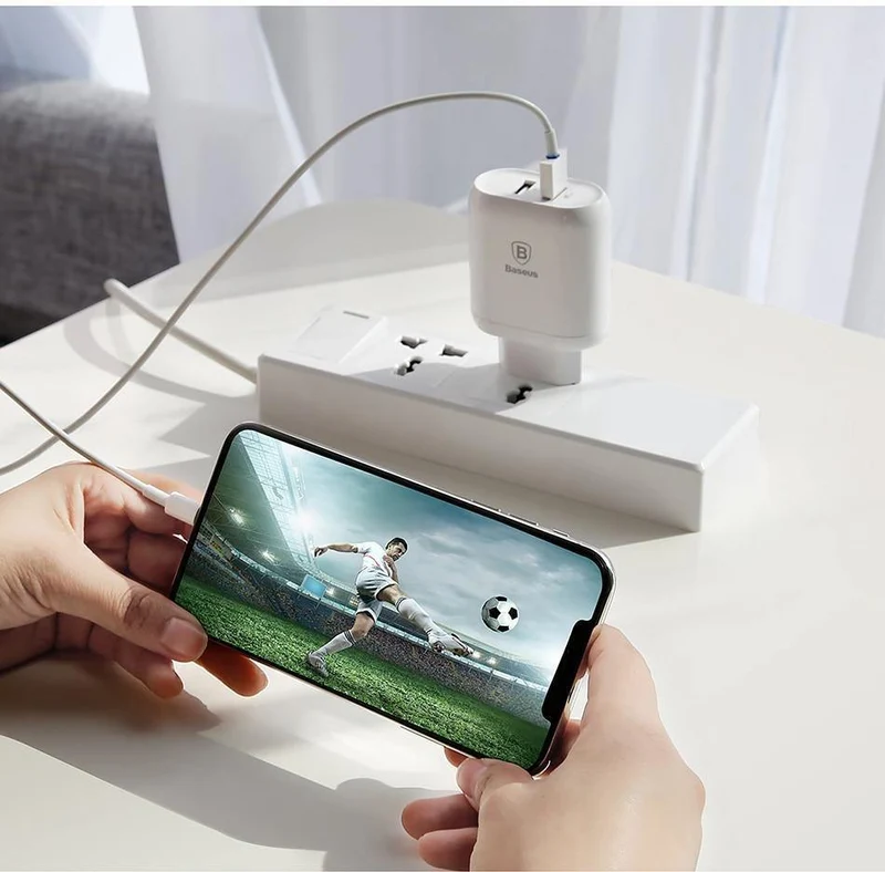 Baseus 23W Quick Charge 3.0 USB-Ladegerät für iPhone Samsung Xiaomi QC3.0 5V/3A Schnelllade-EU-Reisewand-Handyladegerät