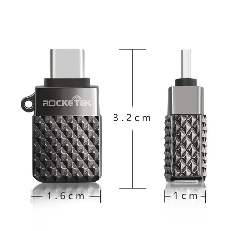 Rocketek hochwertige USB 3.0 zu Typ C OTG Adapter Alumium Phone Typ C Zubehör Anschluss für Xiaomi Oneplus LG Nexus 5X / 6P
