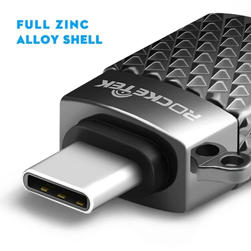 Rocketek hochwertige USB 3.0 zu Typ C OTG Adapter Alumium Phone Typ C Zubehör Anschluss für Xiaomi Oneplus LG Nexus 5X / 6P