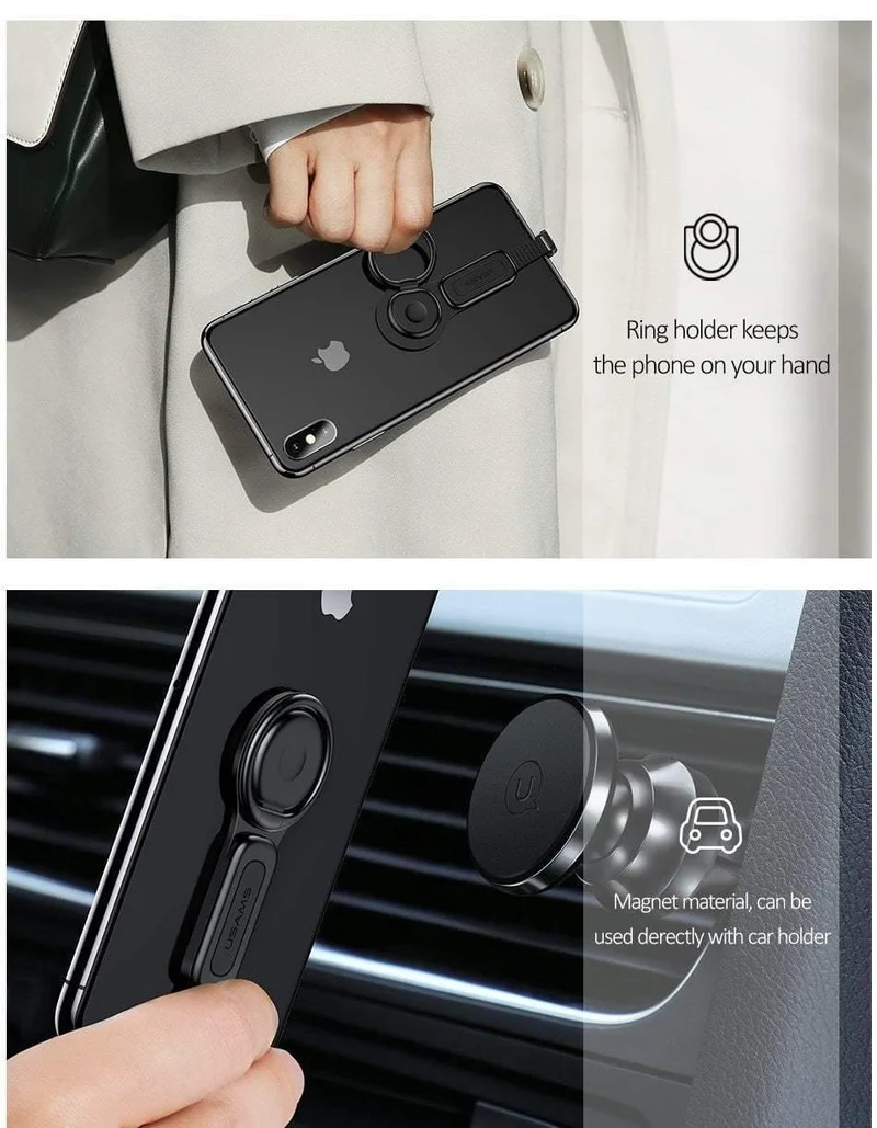 Dual für Blitzringhalterung Adapter USAMS 3.5mm Audio- und Ladegerät Telefonhalterung 2A Schnellladeadapter OTG für iPhone iOS