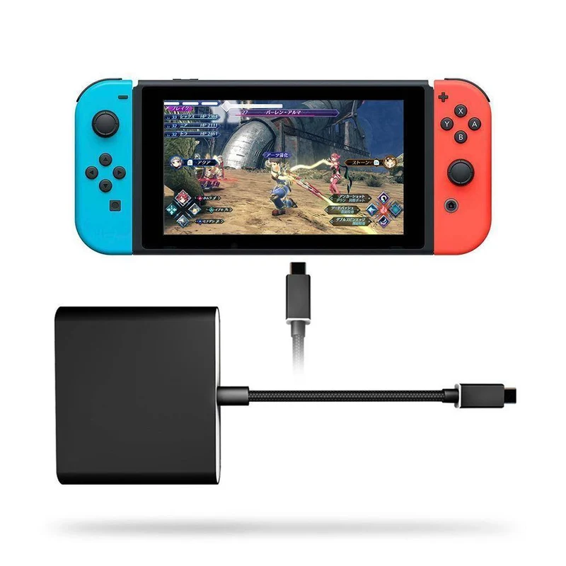HDMI Typ C Adapter für Nintend Switch Hub USB-C auf HDMI Mini Switch Dock Station HD Transfer für MacBook Xiaomi Laptoptelefone
