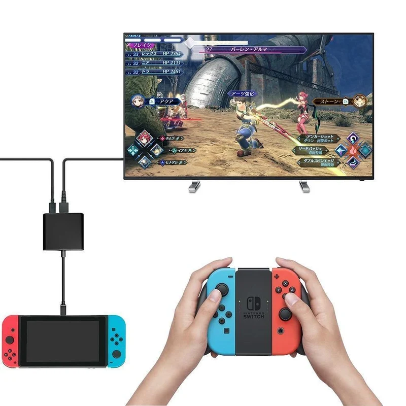 HDMI Typ C Adapter für Nintend Switch Hub USB-C auf HDMI Mini Switch Dock Station HD Transfer für MacBook Xiaomi Laptoptelefone