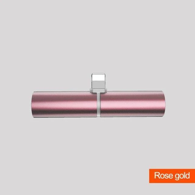 Handy-Adapter-Kabel Audio-Ladeadapter für 7 8 plus iPhone X Xs Max Xr USB IOS 2 im 1-Kopfhörerstecker-Legierungsverbinder