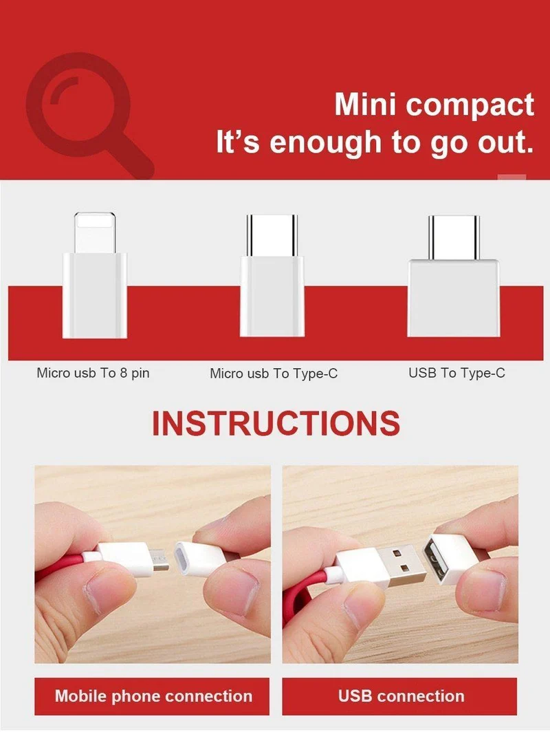 Feder-Teleskop-Datenkabel, universeller Handy-Ladeadapter, Feder-Ladekabel für Apple Typ C und Android USB