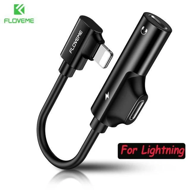 2 in 1 Für Lightning Audio Adapter Ladekonverter Für iPhone X Xs 7 8 XR Ladebuchse Splitter Kopfhörer USB Adapter