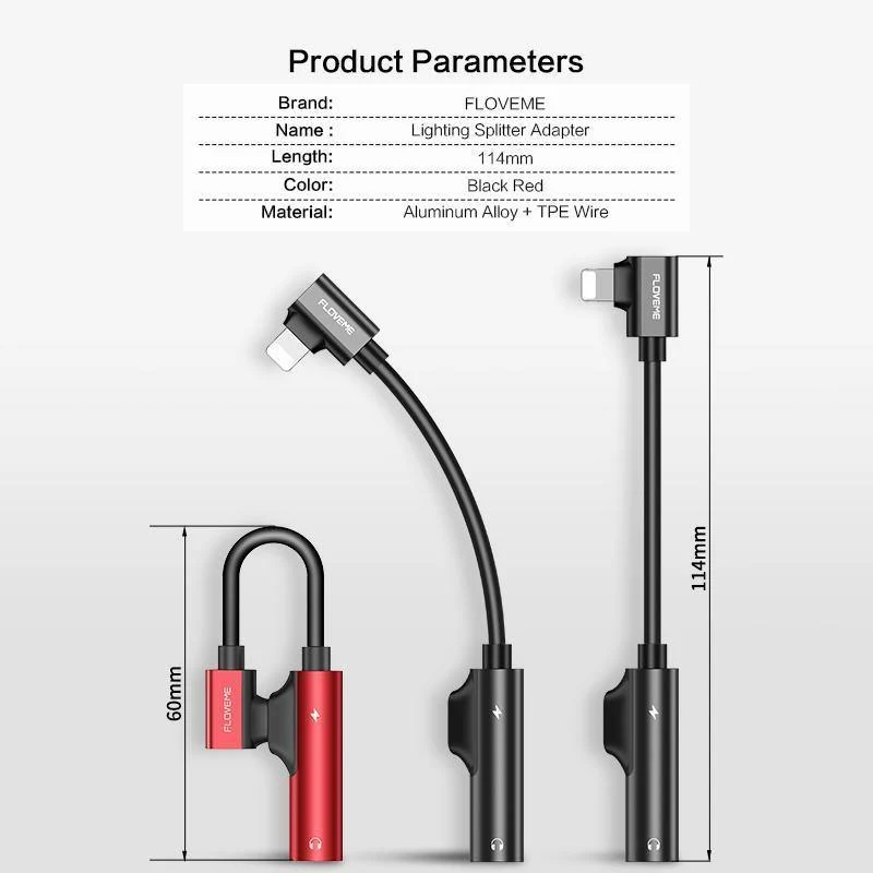 2 in 1 Für Lightning Audio Adapter Ladekonverter Für iPhone X Xs 7 8 XR Ladebuchse Splitter Kopfhörer USB Adapter