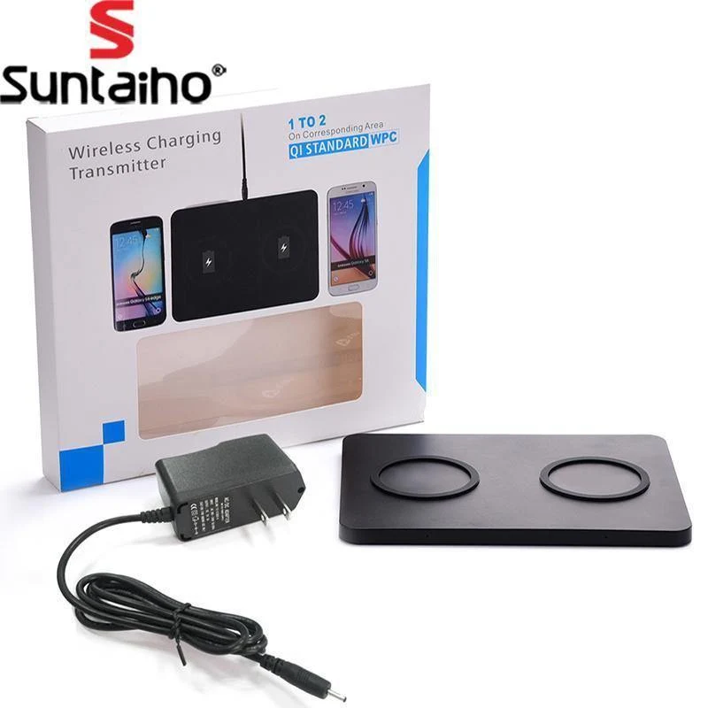 Suntaiho Qi Doppel Drahtlose Ladegerät Ladestation für iPhone 8 Telefon Smart telefon Lade Dock Stehen Für Samsung Note 8
