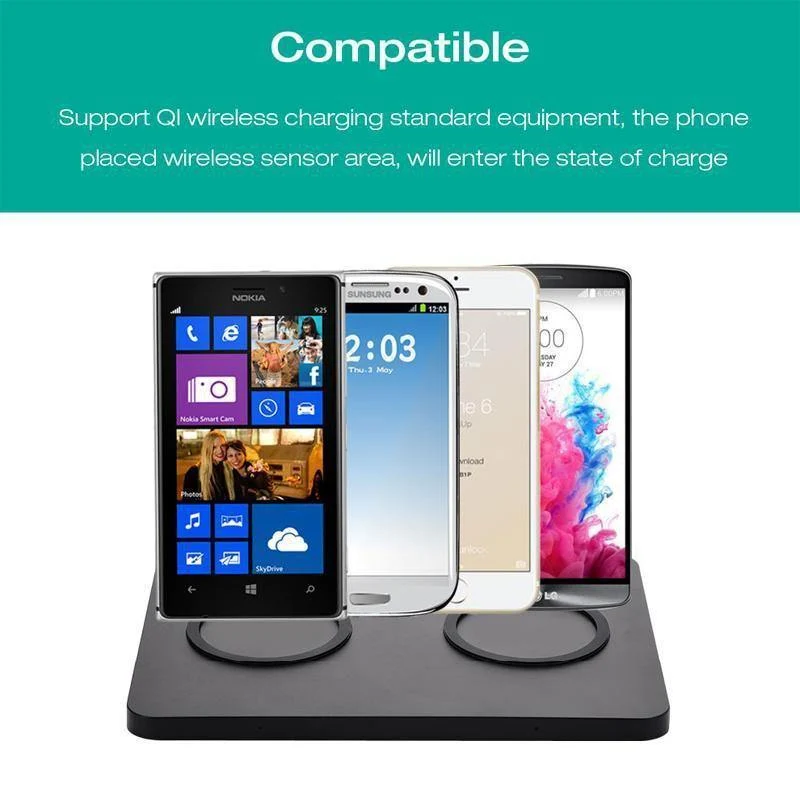 Suntaiho Qi Doppel Drahtlose Ladegerät Ladestation für iPhone 8 Telefon Smart telefon Lade Dock Stehen Für Samsung Note 8