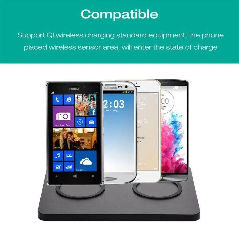 Suntaiho Qi Doppel Drahtlose Ladegerät Ladestation für iPhone 8 Telefon Smart telefon Lade Dock Stehen Für Samsung Note 8