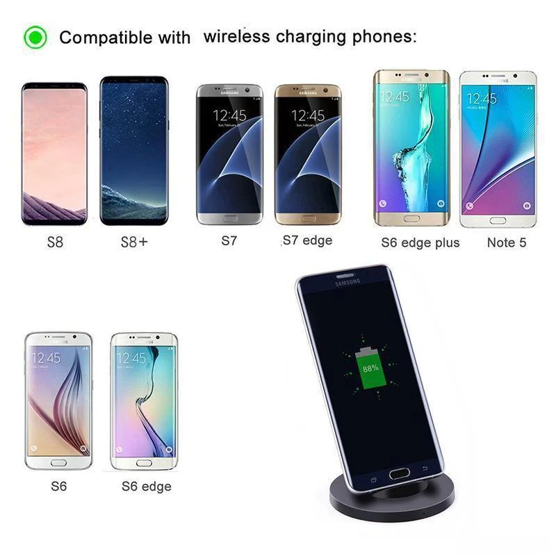 [Qi Wireless Charger 10W], Suntaiho Wireless Charger für Samsung Galaxy Note 8 S8 Plus S7 S6 Edge Phone Schnelles kabelloses Laden