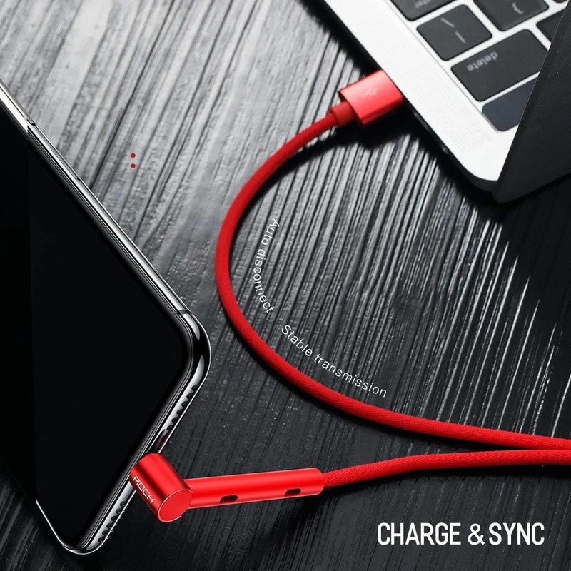 ROCK Metall USB Kabel Halter für iPhone XS Max Ladegerät USB Daten Kabel für iPhone X 8 7 6 6s Plus Ladekabel Telefon Adapter
