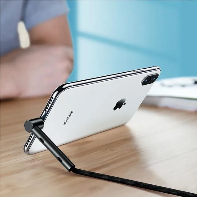 ROCK Metall USB Kabel Halter für iPhone XS Max Ladegerät USB Daten Kabel für iPhone X 8 7 6 6s Plus Ladekabel Telefon Adapter