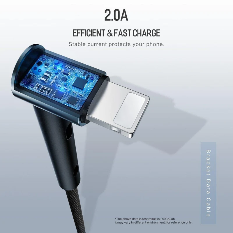 ROCK Metall USB Kabel Halter für iPhone XS Max Ladegerät USB Daten Kabel für iPhone X 8 7 6 6s Plus Ladekabel Telefon Adapter