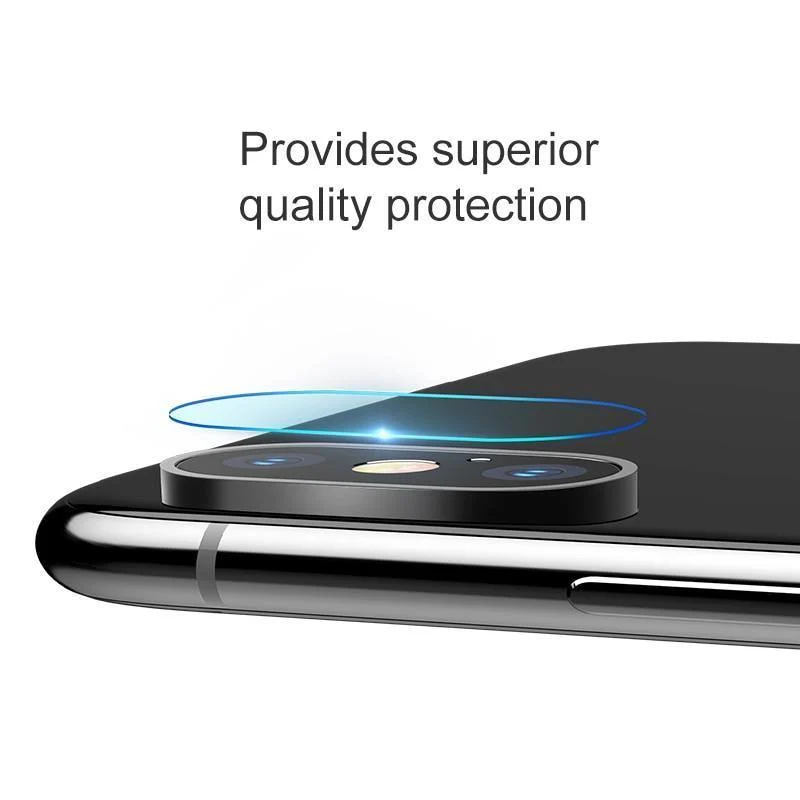 Baseus Gehärtetes Glas für das Rückkameraobjektiv des iPhone Xs Xs Max Kameraobjektiv-Schutzglasfolie für das iPhone Xs Xs Max 2018 9H Glas
