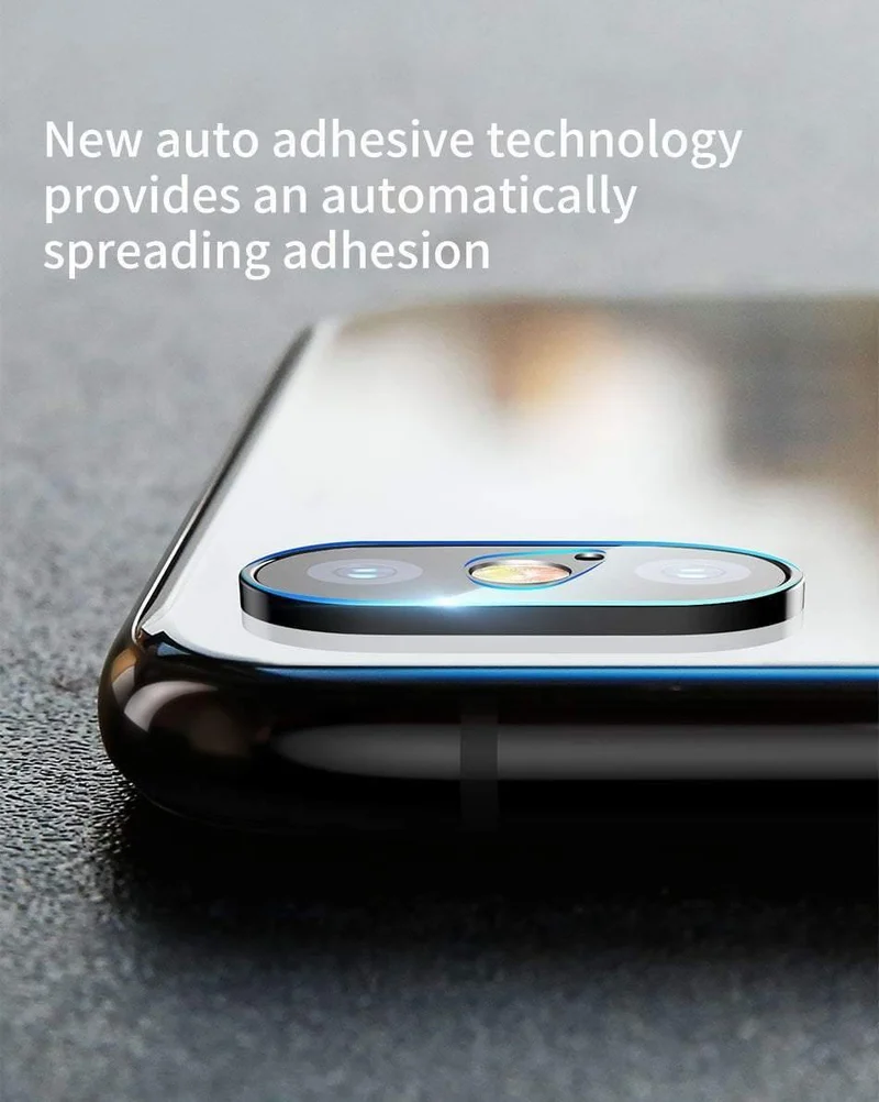Baseus Gehärtetes Glas für das Rückkameraobjektiv des iPhone Xs Xs Max Kameraobjektiv-Schutzglasfolie für das iPhone Xs Xs Max 2018 9H Glas