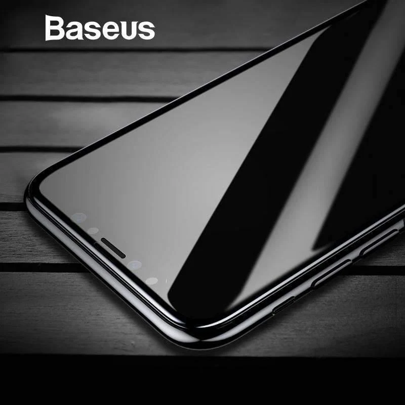 Baseus Gehärtetes Glas für iPhone X Displayschutz 4D-Oberfläche Vollflächiges Glas für iPhone X Frontfolie 0.3 mm Dünnfolie