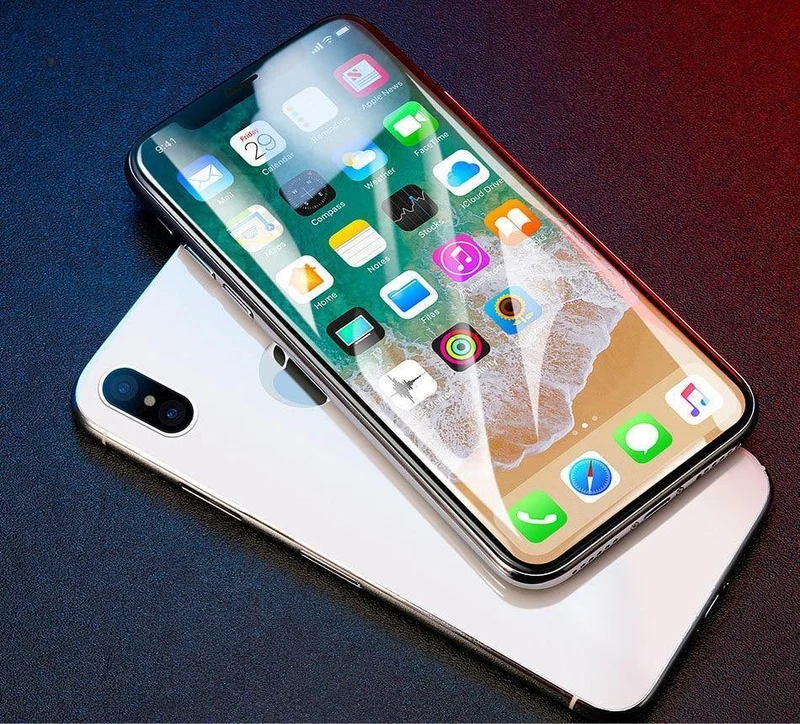Baseus Gehärtetes Glas für iPhone X Displayschutz 4D-Oberfläche Vollflächiges Glas für iPhone X Frontfolie 0.3 mm Dünnfolie