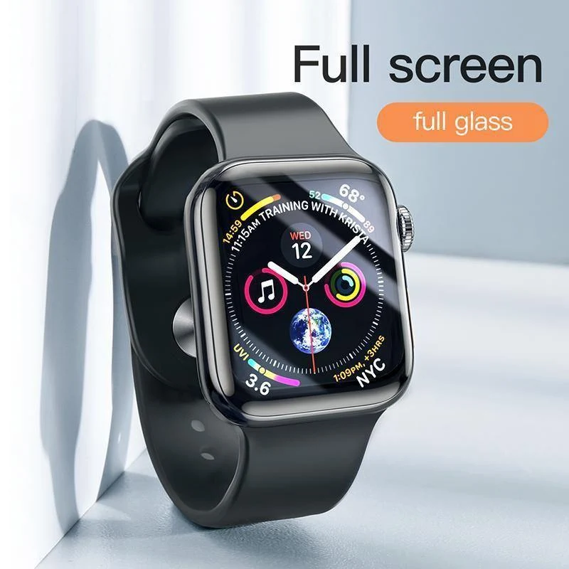 Baseus 0.3 mm Schutzglas für Apple Watch 4, vollständige Abdeckung, gehärtetes Glas für iWatch 4, Displayschutz, kratzfeste Folie 9H