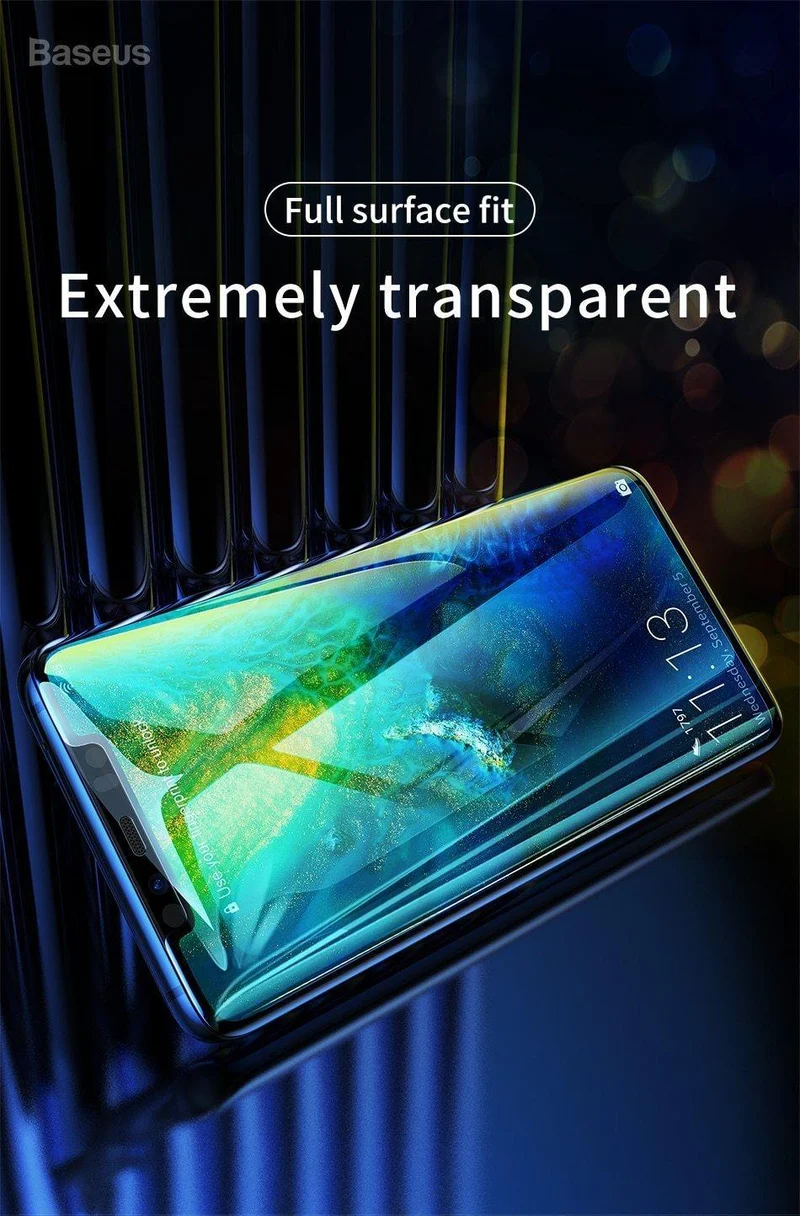 Baseus Schutzglas für Huawei Mate 20 20 Pro Displayschutz 3D-Oberfläche Volle Abdeckung aus gehärtetem Glas für Huawei Mate 20