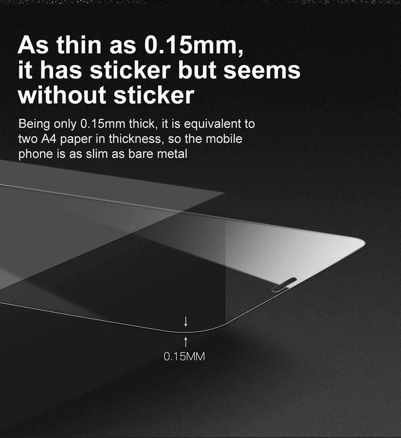 Baseus 0.15 mm Displayschutzfolie für iPhone X gehärtetes Glas, ultradünn, 9H, kratzfestes Schutzglas für iPhone X-Frontfolie