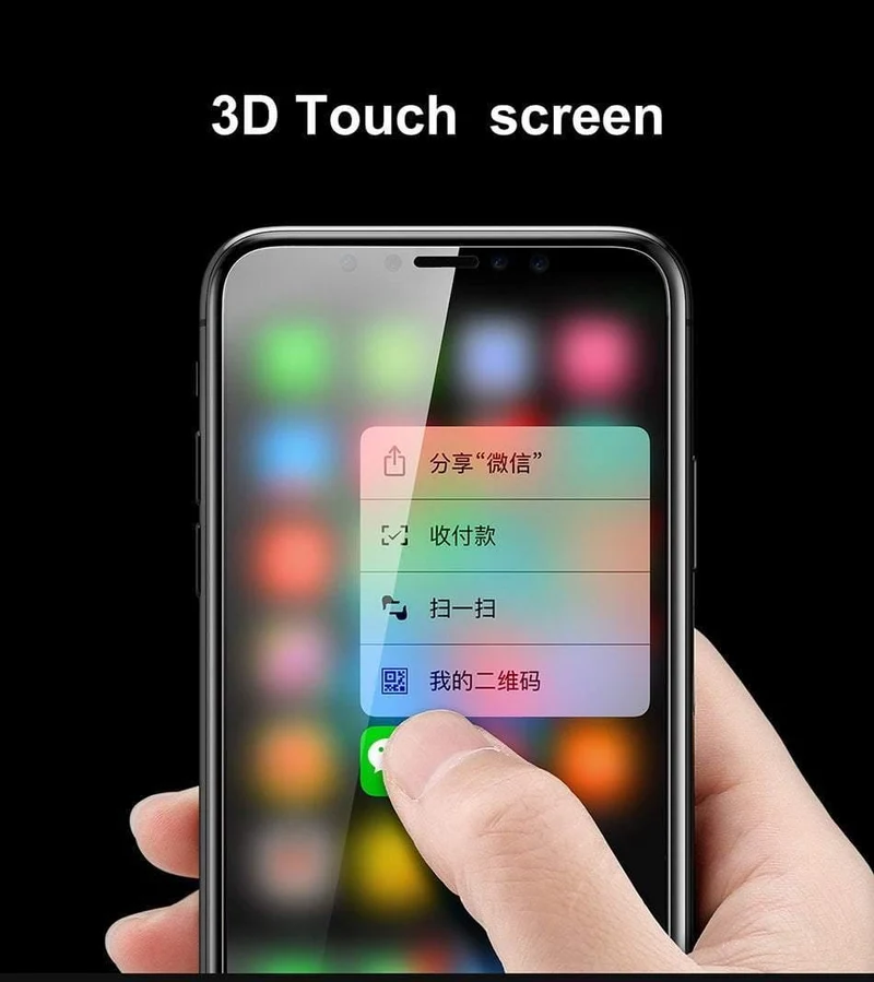 Baseus 0.15 mm Displayschutzfolie für iPhone X gehärtetes Glas, ultradünn, 9H, kratzfestes Schutzglas für iPhone X-Frontfolie