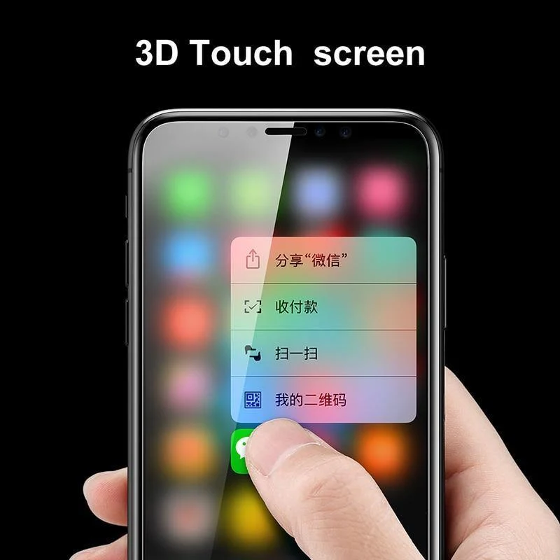 Baseus 0.15 mm Displayschutzfolie für iPhone X gehärtetes Glas, ultradünn, 9H, kratzfestes Schutzglas für iPhone X-Frontfolie