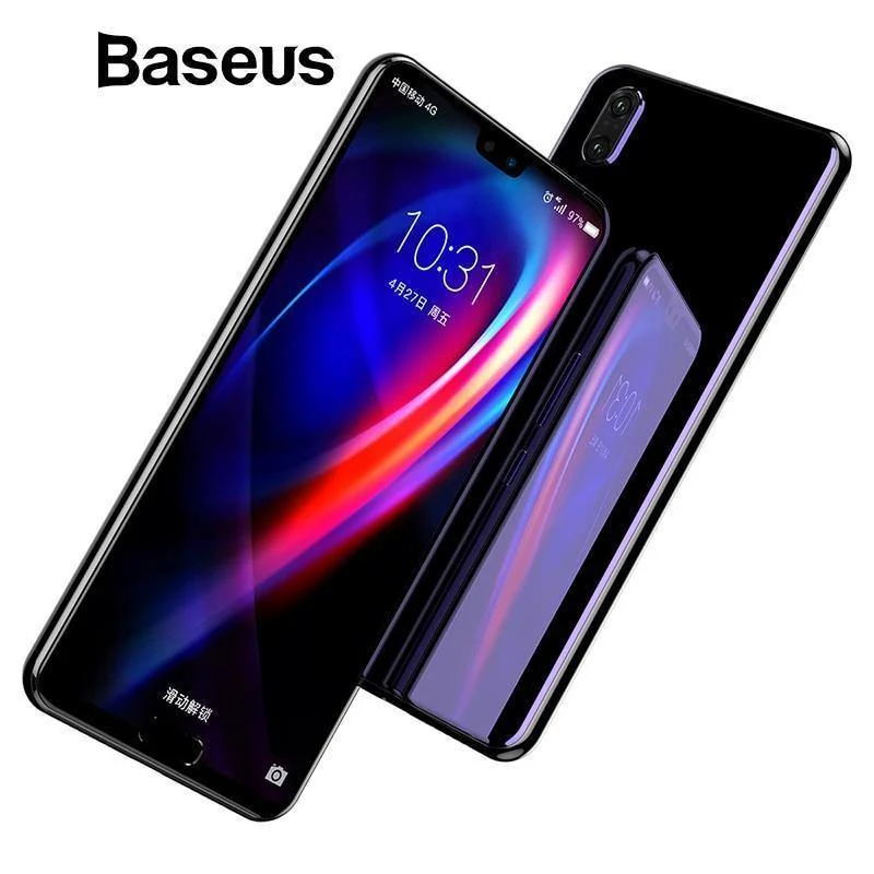 Baseus 0.3 mm 3D-Oberfläche, vollständige Abdeckung, Displayschutzfolie für Huawei P20 P20 Pro, gehärtetes Glas, 9H, Schutzglas für Huawei P20