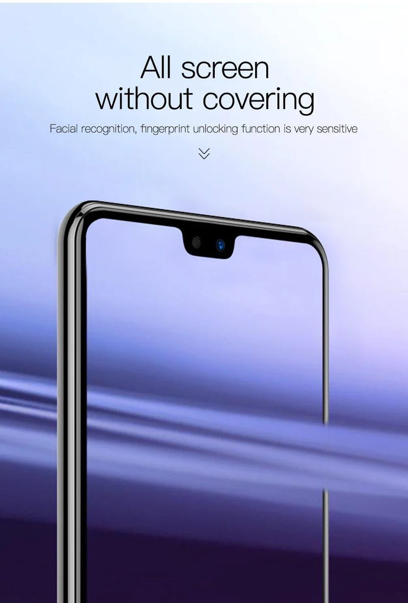 Baseus 0.3 mm 3D-Oberfläche, vollständige Abdeckung, Displayschutzfolie für Huawei P20 P20 Pro, gehärtetes Glas, 9H, Schutzglas für Huawei P20
