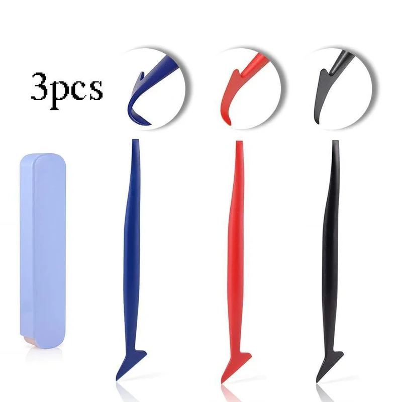 3pcs Universal Auto Vinyl Wrap Tuck Tools Dichtung Micro Rakel für Window Tint Anwendung