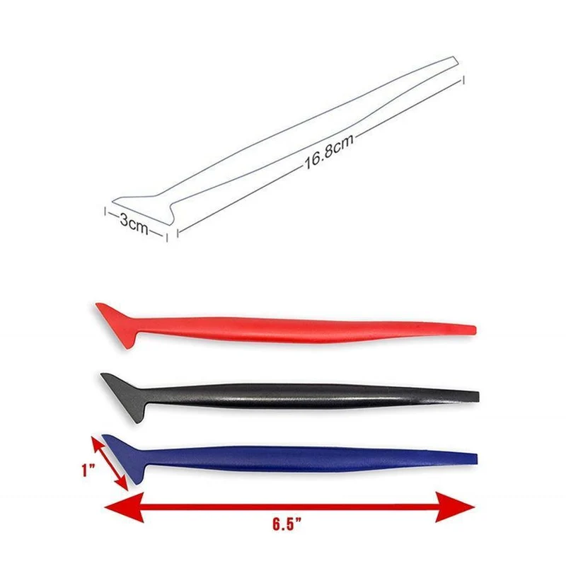3pcs Universal Auto Vinyl Wrap Tuck Tools Dichtung Micro Rakel für Window Tint Anwendung
