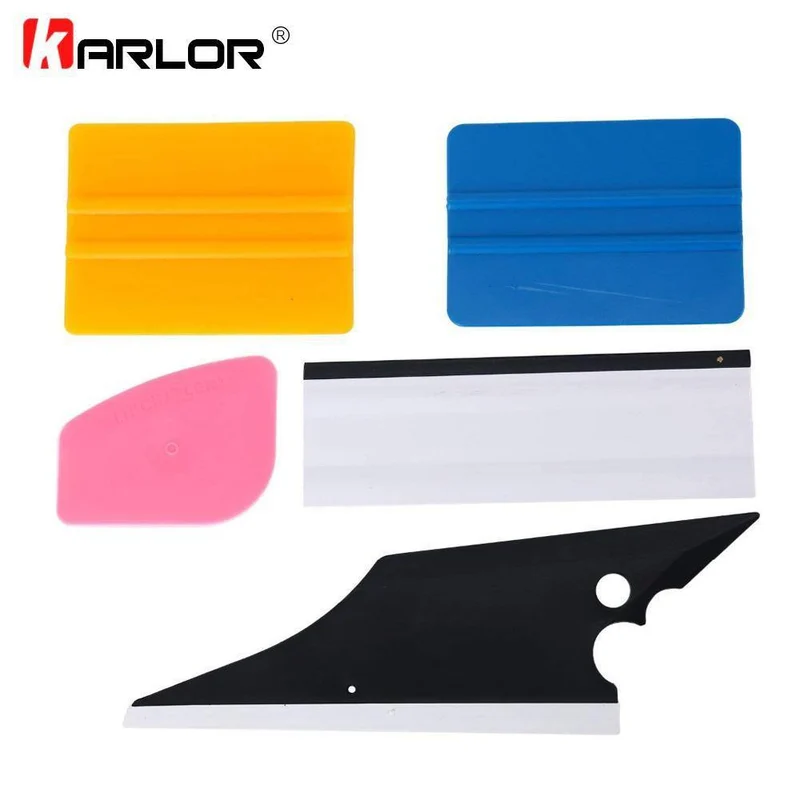 5Pcs Auto Rakel Vinyl Film Wrap Werkzeuge Kits Fenster Tönungen Werkzeuge Schaber Fahrzeug Scheibenwischer Werkzeug Set Auto Auto zubehör