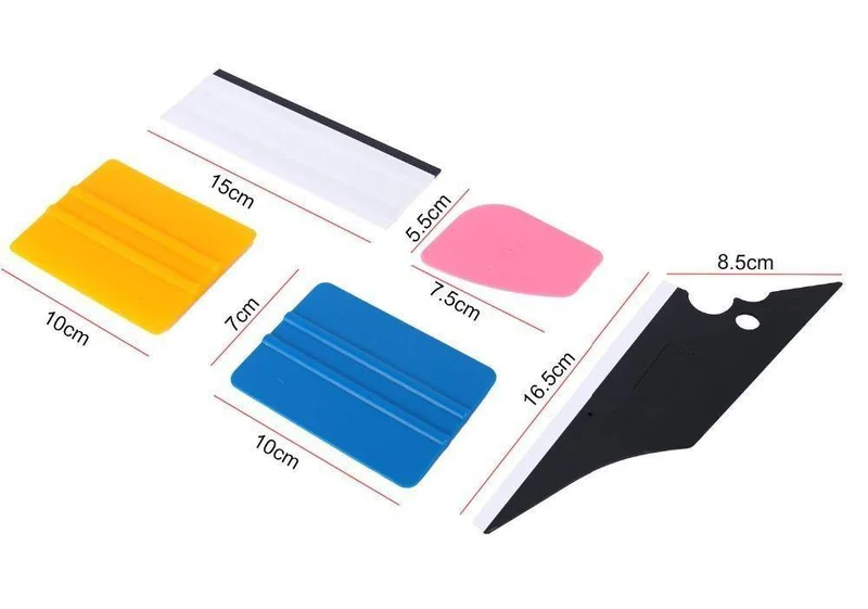 5Pcs Auto Rakel Vinyl Film Wrap Werkzeuge Kits Fenster Tönungen Werkzeuge Schaber Fahrzeug Scheibenwischer Werkzeug Set Auto Auto zubehör
