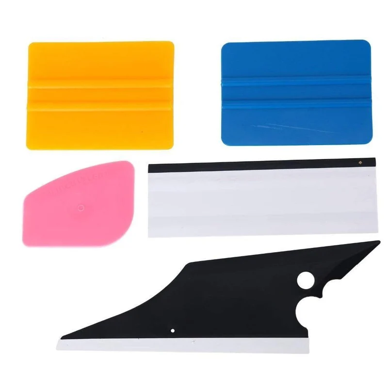5Pcs Auto Rakel Vinyl Film Wrap Werkzeuge Kits Fenster Tönungen Werkzeuge Schaber Fahrzeug Scheibenwischer Werkzeug Set Auto Auto zubehör