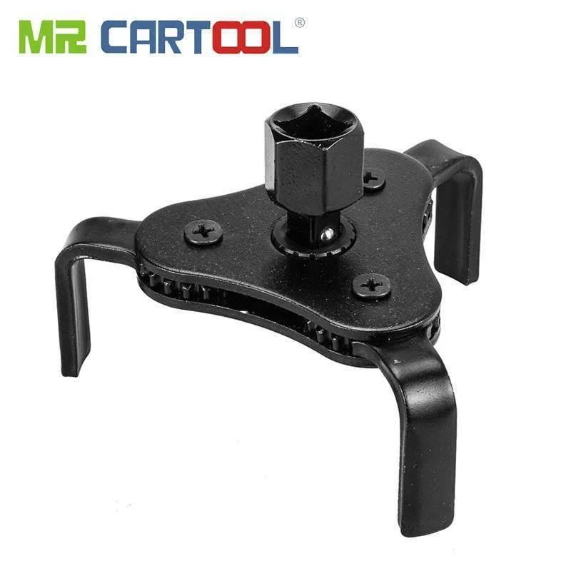 55-108mm Ölfilter Schraubenschlüssel 3 Jaw Einstellbare Auto Removal Tool Triangle Remover Für 13mm 1/2 '' 9.5mm 3/8 "Antrieb