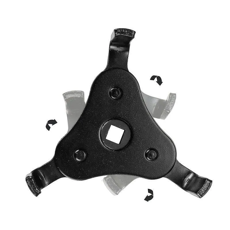 55-108mm Ölfilter Schraubenschlüssel 3 Jaw Einstellbare Auto Removal Tool Triangle Remover Für 13mm 1/2 '' 9.5mm 3/8 "Antrieb