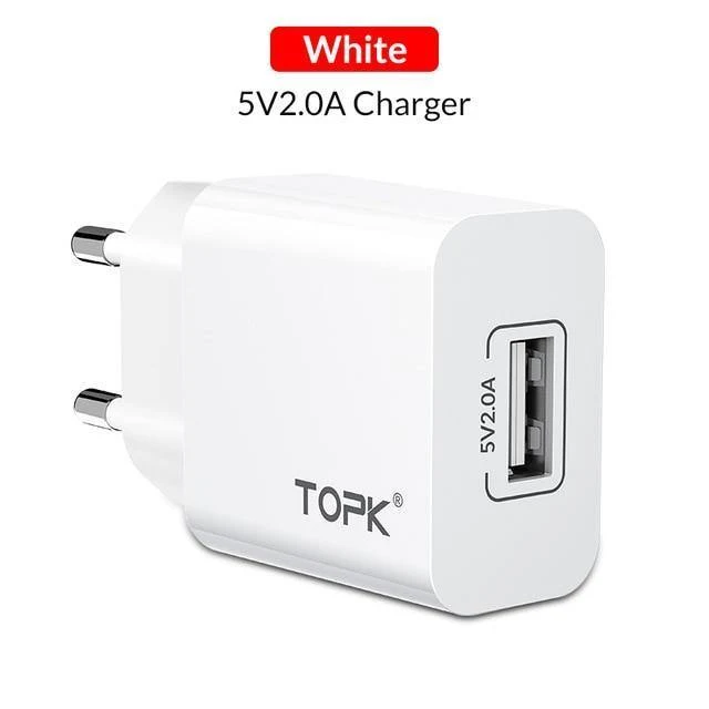 TOPK 18W Quick Charge 3.0 USB-Ladegerät für iPhone Samsung Xiaomi Huawei Handy-Ladegerät